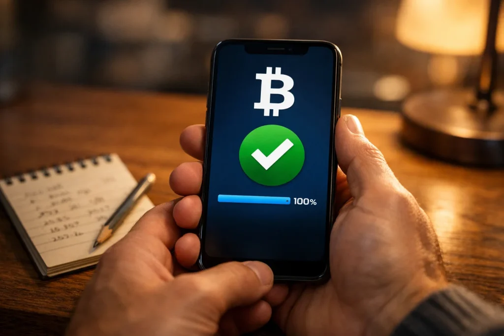Bitcoin-Auszahlung auf eine Krypto-Wallet vom Sportwetten-Konto