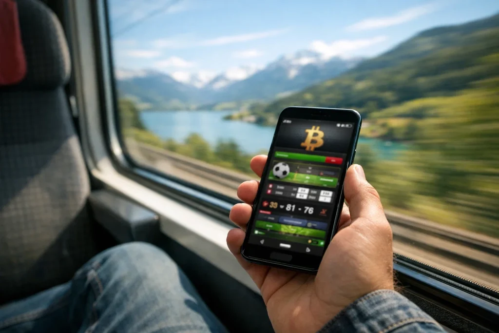 Mobile Krypto-Sportwetten App — Wetten unterwegs in der Schweiz