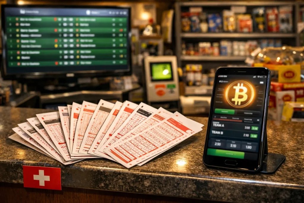 Sporttip vs. Krypto-Buchmacher — Schweizer Sportwetten-Vergleich